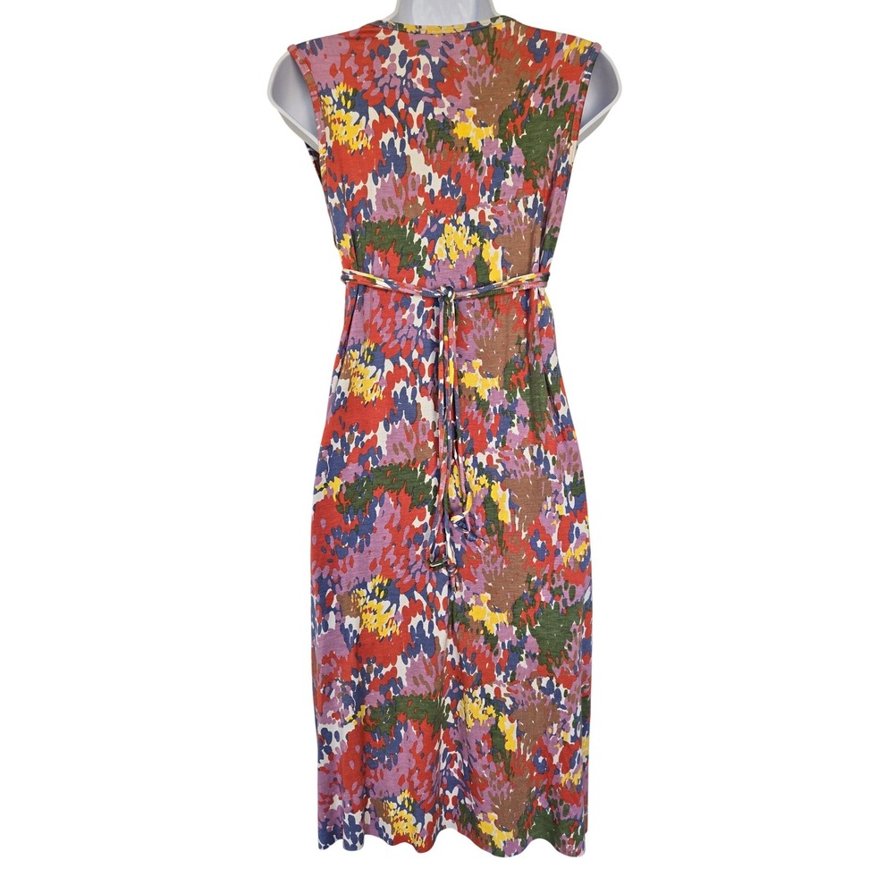 Rachel Pally Multicolor Abstract Modal Empire Waist Midi Dress Sz S Boho Cottage - Picture 5 of 11